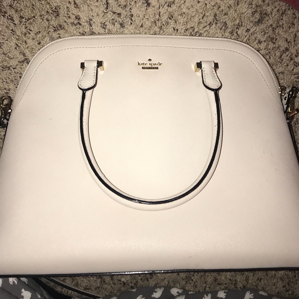 Cream katespade crossbody